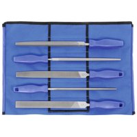 Dick - Vielzweck-Feilensatz 5-teilig in Rolltasche Hieb 2, Länge ohne Angel: 200 mm 5 Stk von DICK