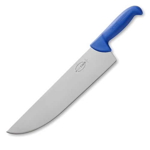 Dick breites Block-Messer 30 cm - Griff blau - zum schneiden und zerteilen von Fleisch oder Rohkost von F. DICK