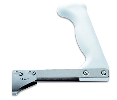 F. DICK Rippenzieher (Rostfrei, 14mm Klinge, Kunststoffgriff) 90420000, Weiß von F. Dick