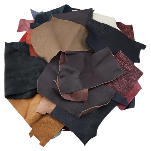 DICOSMETIC 1.5KG Lederreste Für Handwerk Bunte Lederstücke Vollnarbenleder Große Rindslederreste Zum Werkzeugen Gravur Prägung Stempeln Kunst Und Skulpturen DICOSMETIC 1.5KG Lederreste Für Handwerk Bunte Lederstücke Vollnarbenleder Große Rindslederreste Zum Werkzeugen Gravur Prägung Stempeln Kunst Und Skulpturen von DICOSMETIC