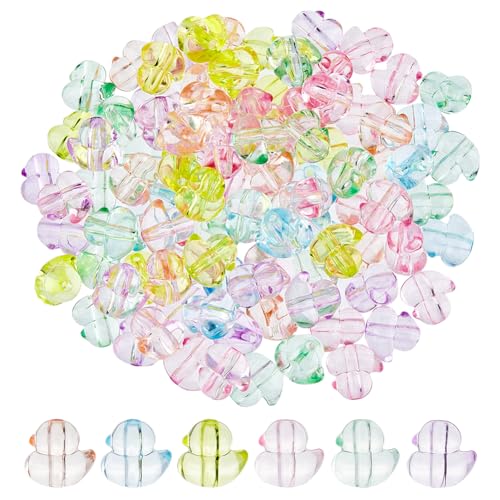 DICOSMETIC 100 Stück Acryl Mini Enten Perle Bunte Tierperlen Transparente Enten Abstandperlen Zufällige Farbe Niedliche Perlen Niedliche Tierlose Perlen Für Schmuckherstellung DICOSMETIC 100 Stück Acryl Mini Enten Perle Bunte Tierperlen Transparente Enten Abstandperlen Zufällige Farbe Niedliche Perlen Niedliche Tierlose Perlen Für Schmuckherstellung von DICOSMETIC