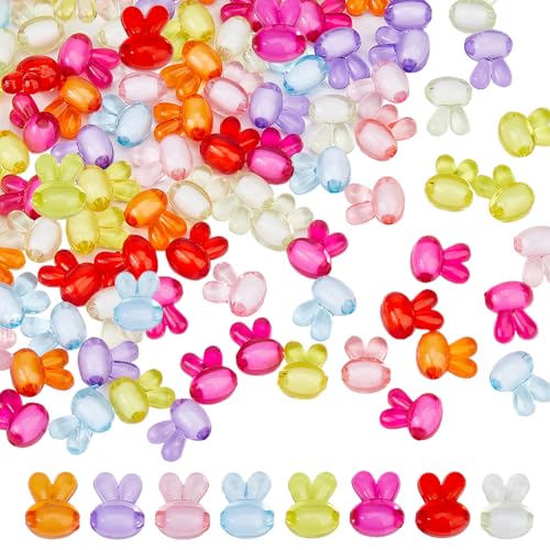 DICOSMETIC 100 Stück Häschen Perlen Osterhase Perlen Acryl Kaninchen Kopf Perlen Pony Perlen Zufällige Farbe Transparente Solide Perlen Abstandshalter Perlen Für Schmuckherstellung Bohrung: 2mm DICOSMETIC 100 Stück Häschen Perlen Osterhase Perlen Acryl Kaninchen Kopf Perlen Pony Perlen Zufällige Farbe Transparente Solide Perlen Abstandshalter Perlen Für Schmuckherstellung Bohrung: 2mm von DICOSMETIC