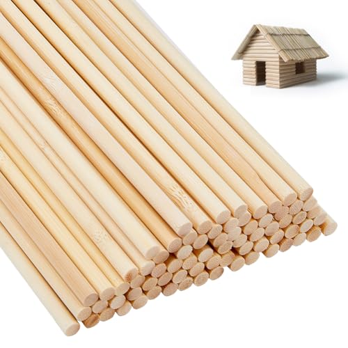 DICOSMETIC 100 Stück Holzhandwerk Stäbe Rundstäbe Aus Massivholz Runde Hartholzstäbchen 11.8x0.24 Bambusstab Unbehandelte Holzdübel Für Bastelarbeiten DIY Stricken Wandteppich DICOSMETIC 100 Stück Holzhandwerk Stäbe Rundstäbe Aus Massivholz Runde Hartholzstäbchen 11.8x0.24 Bambusstab Unbehandelte Holzdübel Für Bastelarbeiten DIY Stricken Wandteppich von DICOSMETIC