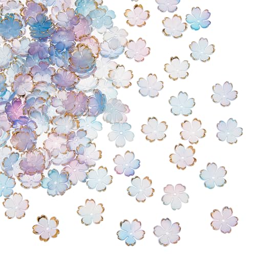 DICOSMETIC 150 Stück Abstandshalter Perlenkappen Aus Acryl Blumenperlenkappen Blumenperlen Blumenendkappe Flieder Abstandshalterperlen für Die Schmuckherstellung, Bohrung: 1.2mm DICOSMETIC 150 Stück Abstandshalter Perlenkappen Aus Acryl Blumenperlenkappen Blumenperlen Blumenendkappe Flieder Abstandshalterperlen für Die Schmuckherstellung, Bohrung: 1.2mm von DICOSMETIC