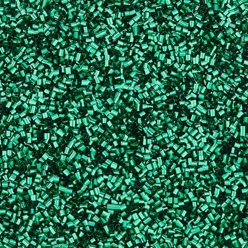 DICOSMETIC 150g Bingsu Perlen für Schlanke 15882 Stück Schillernde Weiche Strohrohrperlen 3D Kunststoffperlen Crunchy Microbeads Supplies Grüne Kunststoffperlen von DICOSMETIC