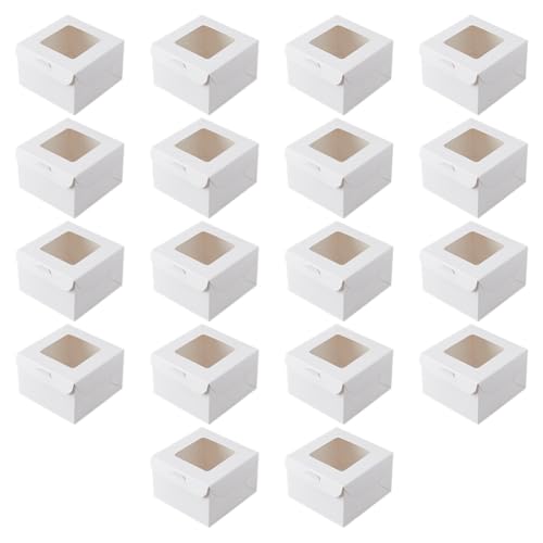 DICOSMETIC 18 Stück Kraftpapierbox Mit Fenster Mini-Dessertbox Bäckereibox WhiteSmoke Wiederverwendbar Gebäckbox Geschenkverpackung Boxen Für Cupcakes Kekse Macarons Muffins DICOSMETIC 18 Stück Kraftpapierbox Mit Fenster Mini-Dessertbox Bäckereibox WhiteSmoke Wiederverwendbar Gebäckbox Geschenkverpackung Boxen Für Cupcakes Kekse Macarons Muffins von DICOSMETIC