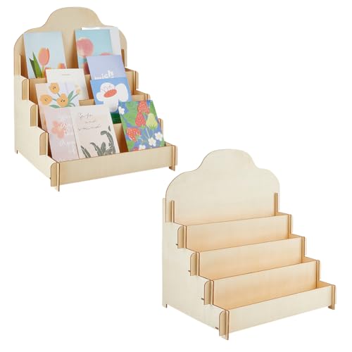 DICOSMETIC 2 Setzt 4-Stufigen Grußkarten Ständer Aus Holz Aufkleber Ständer Tragbarer Aufkleber Rack Display Kartenständer Für Zuhause Einzelhandelszähler Anzeige DICOSMETIC 2 Setzt 4-Stufigen Grußkarten Ständer Aus Holz Aufkleber Ständer Tragbarer Aufkleber Rack Display Kartenständer Für Zuhause Einzelhandelszähler Anzeige von DICOSMETIC