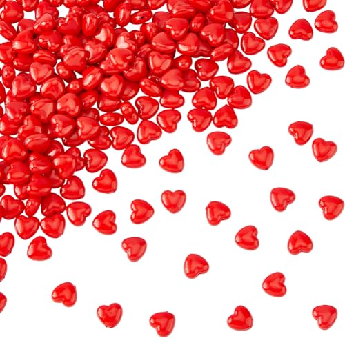 DICOSMETIC 200 Stück Acryl Herzperlen 10mm Liebes Herzperlen Rote Herzförmige Ponyperlen Mini Herz Abstandperlen Für Valentinstag Muttertag Schmuckherstellung Bohrung: 2mm DICOSMETIC 200 Stück Acryl Herzperlen 10mm Liebes Herzperlen Rote Herzförmige Ponyperlen Mini Herz Abstandperlen Für Valentinstag Muttertag Schmuckherstellung Bohrung: 2mm von DICOSMETIC