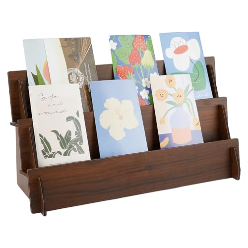 DICOSMETIC 2 Stufen Grußkartenständer Aus Holz Aufkleberdisplay Ständer Kartenständer Schmuckorganizer Halter Braun Ohrringdisplay für Heim- und Ladenthekendisplays 42x14.2x20.8cm DICOSMETIC 2 Stufen Grußkartenständer Aus Holz Aufkleberdisplay Ständer Kartenständer Schmuckorganizer Halter Braun Ohrringdisplay für Heim- und Ladenthekendisplays 42x14.2x20.8cm von DICOSMETIC