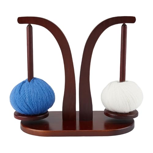 DICOSMETIC Garnhalter für Knotenfreies Garngestell Für Stricken Und Häkeln Holz Häkelgarngestell Braun Garnknäuelhalter Doppelseitiges Strickgarngestell Garnhalter Spinner 31.5x16x27.5cm DICOSMETIC Garnhalter für Knotenfreies Garngestell Für Stricken Und Häkeln Holz Häkelgarngestell Braun Garnknäuelhalter Doppelseitiges Strickgarngestell Garnhalter Spinner 31.5x16x27.5cm von DICOSMETIC