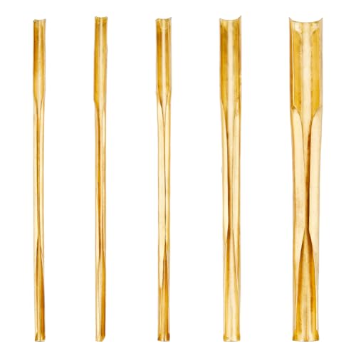 DICOSMETIC Messing Lochstanzer 5 Größe Keramik Stanzwerkzeuge Doppelkopf Runder Ton Lochschneider Set Bildhauer Werkzeug Set Für DIY Skulptur Töpferschnitzerei von DICOSMETIC