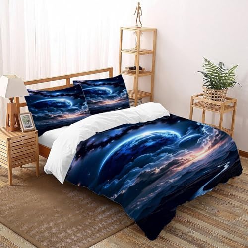 DICVXST 3D Gedruckt Himmlisches Tal Bettwäsche Set Mädchen Band Bettwäsche 3er Set Modern Kissenbezüge Mit ReißVerschluss Soft Super King（260x220cm） von DICVXST