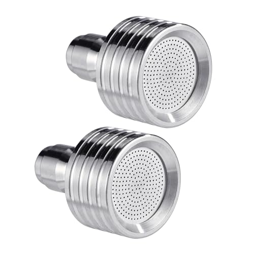 2 Stück Edelstahl-Hochdruck-Duschdüse, 6,35 mm Schnellanschluss, Sprinkler für Autowäsche und Gartenbewässerung, Hochdruck-Reinigungsdüsenspitze von DIDILLX