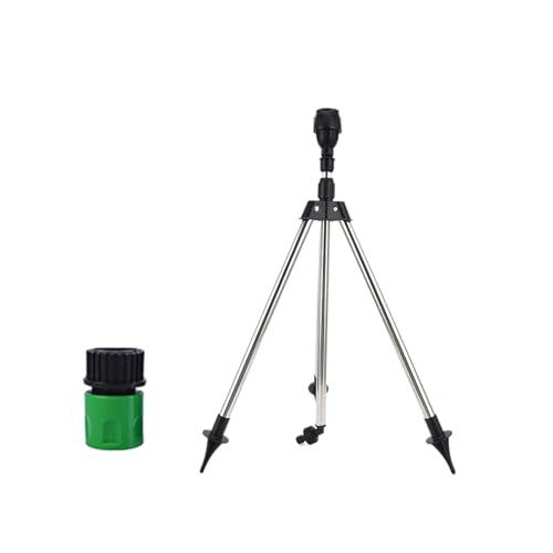 Breitflächen-Regner mit Stativhalterung, 90, 180, 360 Grad verstellbar, Sprühmuster, stabile Metallbasis, geeignet für den Außenbereich, ABS, Terrassen-Sprinkler mit Stativ von DIDILLX