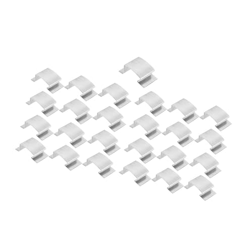 DIDILLX 25/50 Stück Edelstahl Gewächshäuser Glasclip 25 mm x 10 mm x 15 mm Verglasung Reparaturclip für Plattenverstärkung von DIDILLX