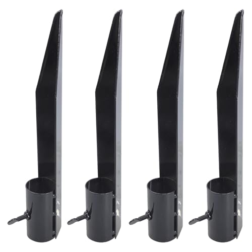 DIDILLX 4 Stück Stahlfackeln, robuste Gartenpfähle, einfach zu bedienen, für Fackeln, freistehende Stangen und Solarlampe DIDILLX 4 Stück Stahlfackeln, robuste Gartenpfähle, einfach zu bedienen, für Fackeln, freistehende Stangen und Solarlampe von DIDILLX