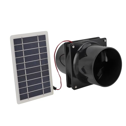 DIDILLX Abluftventilator für Hühnerställe Gewächshäuser Schuppen Monokristallines Solarpanel Nachhaltige Kühllösung Abluftventilator von DIDILLX