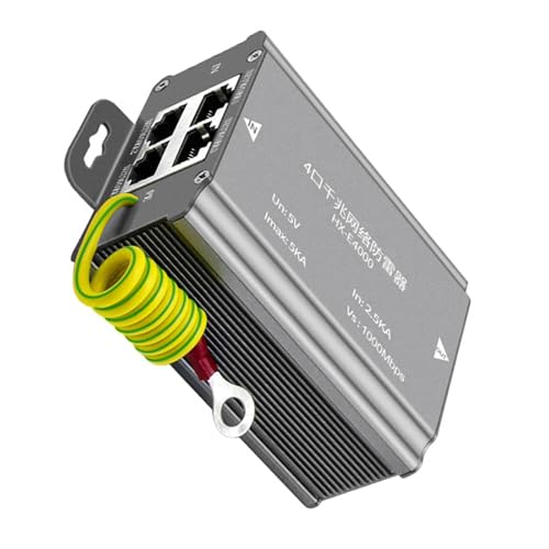 DIDILLX Ethernet-Protektoren signalisieren Ethernet-Schutz, 4 Ports, 100 Mbps/1000 Mbps für mehrere Netzwerkgeräte DIDILLX Ethernet-Protektoren signalisieren Ethernet-Schutz, 4 Ports, 100 Mbps/1000 Mbps für mehrere Netzwerkgeräte von DIDILLX