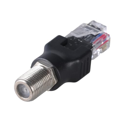 DIDILLX Ftype to RJ45 Converters Adapter Ftype Female to RJ45 Male Ethernet Coaxial Coupler Coax Adapters for Line Tester DIDILLX Ftype to RJ45 Converters Adapter Ftype Female to RJ45 Male Ethernet Coaxial Coupler Coax Adapters for Line Tester von DIDILLX