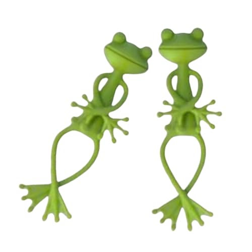 Flexible Befestigungen für Pflanzen, Klettern, 2 Stück, Halter mit Frosch-Design, für verschiedene Größen, Gadgets, Zimmerpflanzen-Dekorationen, Clip von DIDILLX