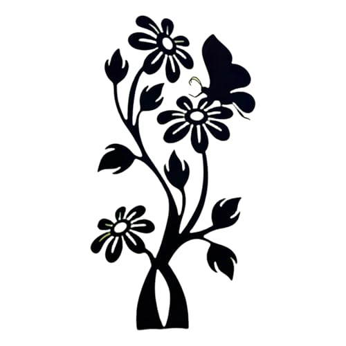 Gartenstecker aus rostigem Metall, antikes Finish, für Outdoor-Pflanzenpfähle, Landschaft, Wegmarkierungen und Terrassen, Akzent, Vintage-Gartenstecker von DIDILLX