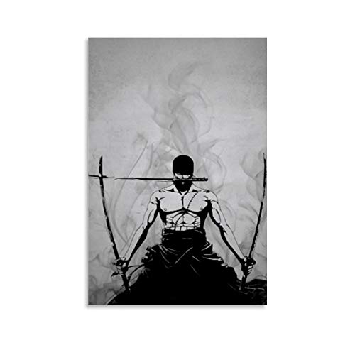 DIDIWEI 58-One Piece Zoro Art Poster dekorative Malerei Leinwand Wandkunst Wohnzimmer Poster Schlafzimmer Malerei 12x18inch(30x45cm) von DIDIWEI