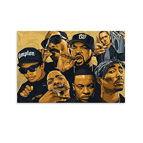 DIDIWEI Biggie Smalls and Snoop Dogg Leinwand Kunst Poster und Wandkunst Bilddruck Moderne Familienzimmer Dekor Poster 24x36inch(60x90cm) von DIDIWEI