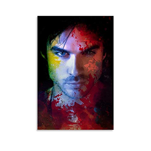 DIDIWEI Damon Salvatore Poster dekorative Malerei Leinwand Wandkunst Wohnzimmer Poster Schlafzimmer Malerei 20x30inch(50x75cm) von DIDIWEI