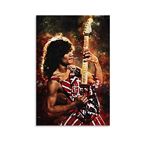 DIDIWEI Eddie Van Halen Best (2) Poster dekorative Malerei Leinwand Wandkunst Wohnzimmer Poster Schlafzimmer Malerei 20x30inch(50x75cm) von DIDIWEI