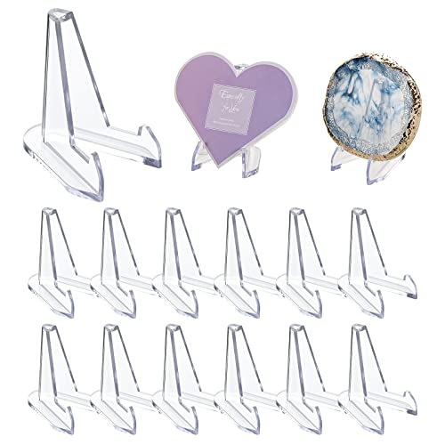 DIDUDIDU Acryl Staffelei Ständer Aufsteller - Münzen Halter Und Halterung - Mini Münzständer - Karten Ständer Klein - Medaillen Aufbewahrung - Taschenuhr Aufsteller - 15 Pack von DIDUDIDU