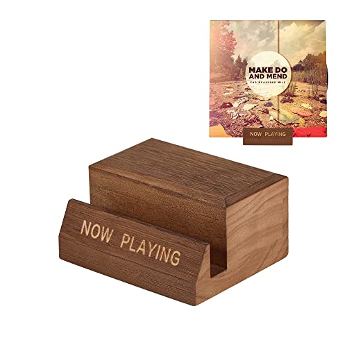 Schallplattenhalter aus Vinyl – Tischplatte jetzt spielen Album Cover Halter – jetzt drehendes Plattenregal – einzelner CD-Ständer LP Display Regal von DIDUDIDU