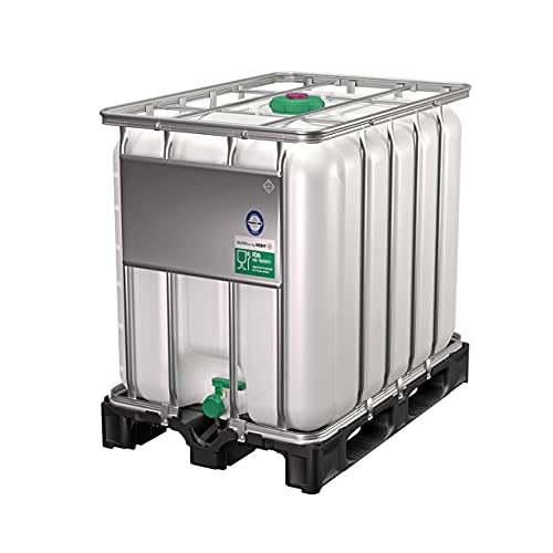 DIE BOX FABRIK IBC Container 600 Liter NEU | auf PE-Palette | Einfüllöffnung: 150mm | Schiebehahnventil 50mm | IBC Tank | Wassertank | Regenwassertank von DIE BOX FABRIK