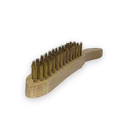 Drahtbürste Messing, Messingbürste 6-Reihig, extrem widerstandsfähige Borsten, mit Holzgriff, zum Reinigen und Entrosten von hartnäckigen Verschmutzungen, made in germany, DIE BÜRSTE Drahtbürste Messing, Messingbürste 6-Reihig, extrem widerstandsfähige Borsten, mit Holzgriff, zum Reinigen und Entrosten von hartnäckigen Verschmutzungen, made in germany, DIE BÜRSTE von DIE BÜRSTE