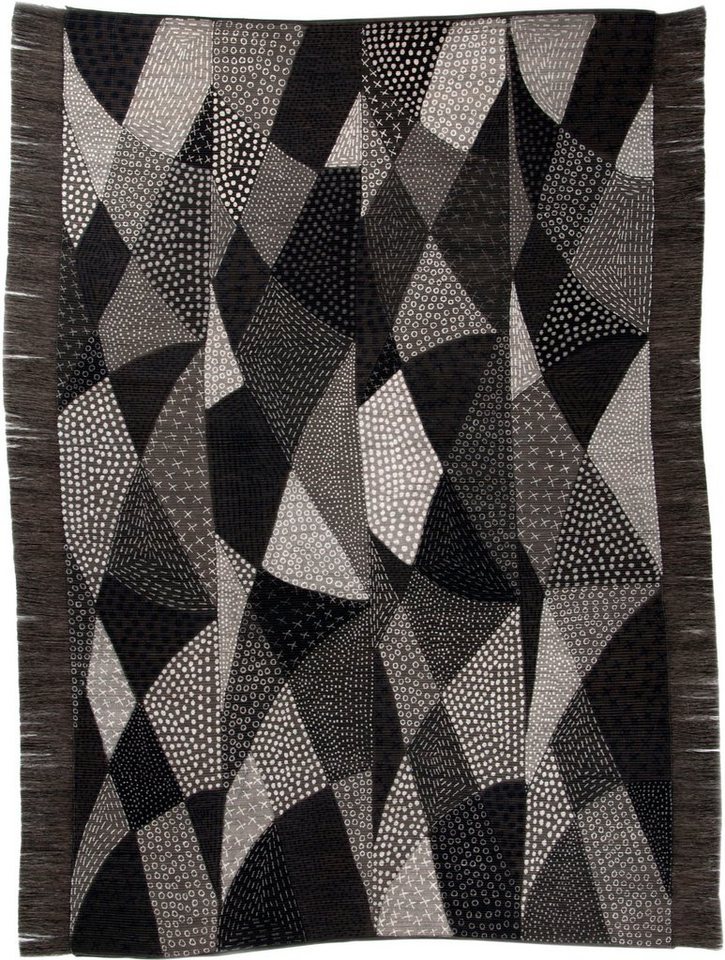 DIE HAUSKUNST Teppich Chiya Tiama 1, rechteckig, Höhe: 4 mm, Flachgewebe, handgewebt, mit Fransen DIE HAUSKUNST Teppich Chiya Tiama 1, rechteckig, Höhe: 4 mm, Flachgewebe, handgewebt, mit Fransen von DIE HAUSKUNST
