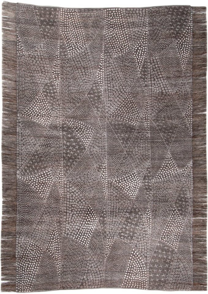 DIE HAUSKUNST Teppich Chiya Tiama 2, rechteckig, Höhe: 4 mm, Flachgewebe, handgewebt, mit Fransen DIE HAUSKUNST Teppich Chiya Tiama 2, rechteckig, Höhe: 4 mm, Flachgewebe, handgewebt, mit Fransen von DIE HAUSKUNST
