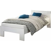 Futonbett 90 x 200 cm Einzelbett weiß - cannes Die Möbelfundgrube von DIE MÖBELFUNDGRUBE