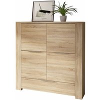 Highboard Sonoma Eiche - 4-türig - 134 cm - calpe Die Möbelfundgrube von DIE MÖBELFUNDGRUBE