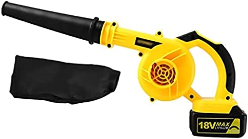 Cordless Leaf Blower and Vacuum, 18V 2000 MAH Battery and Fast Charger, 2-Speed Modes, with Collection Bag, for Garden, Patio, Deck, Gutter, Driveway, Yard, Lawn Care,Constructive23 von DIE