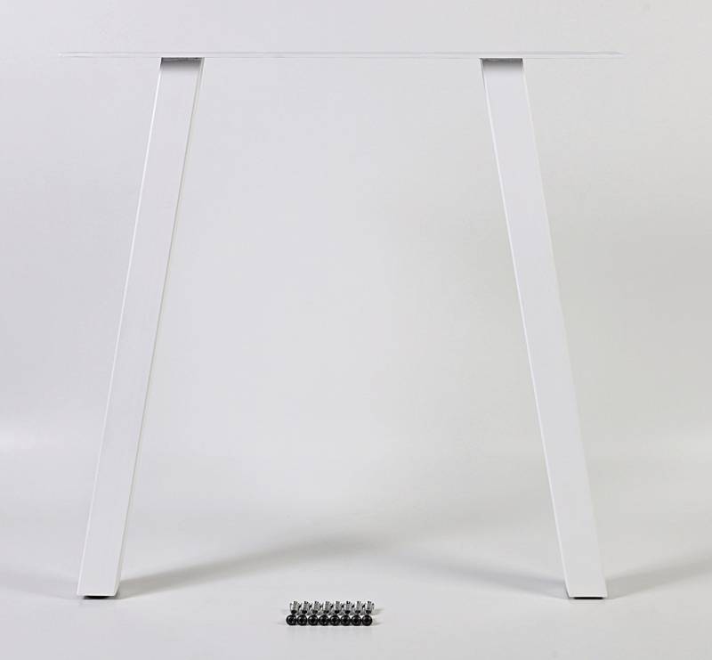 Dieda Tischbein A-Form weiß Maße (L x B x H): 710 x 700 x 100 mm von DIEDA