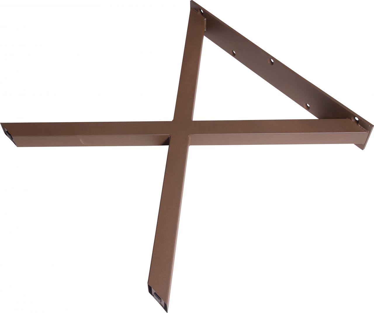 Dieda Tischbein X-Form rostoptik Maße: 71,0 x 70,0 x 10,0 cm von DIEDA