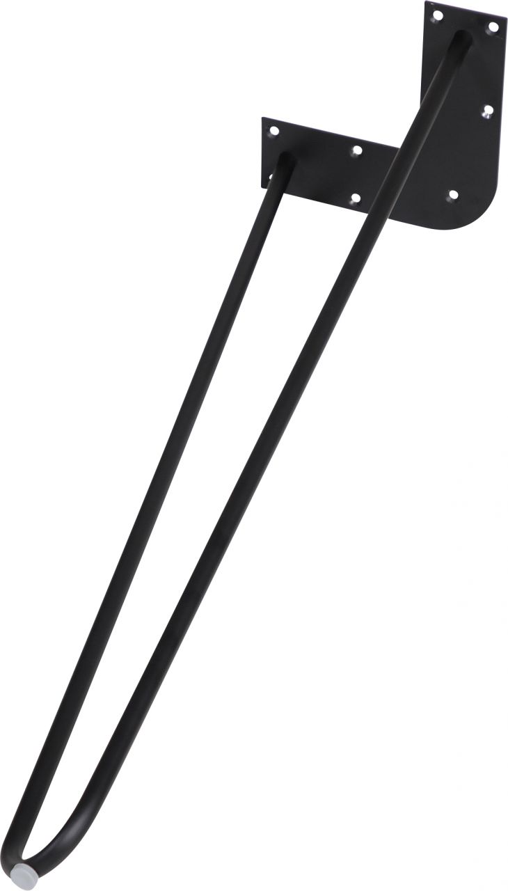 Dieda Tischbein Hairpin schwarz Maße (L x B x H): 710 x 255 x 59 mm von DIEDA