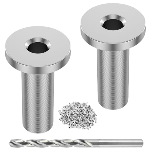 100 Stück Stahl-Kabelgeländer-Schutzhüllen, Geländer-Hardware, einfache Installation, geeignet für Holzpfosten, korrosionsbeständig 100 Stück Stahl-Kabelgeländer-Schutzhüllen, Geländer-Hardware, einfache Installation, geeignet für Holzpfosten, korrosionsbeständig von DIEKE