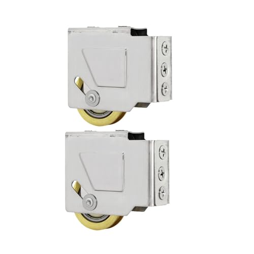 2 Stück stabile Edelstahl Doppel Messing Radlager Rollen Zubehör für Duschtür und Möbel Verwendung Ersatz Türrad 2 Stück stabile Edelstahl Doppel Messing Radlager Rollen Zubehör für Duschtür und Möbel Verwendung Ersatz Türrad von DIEKE