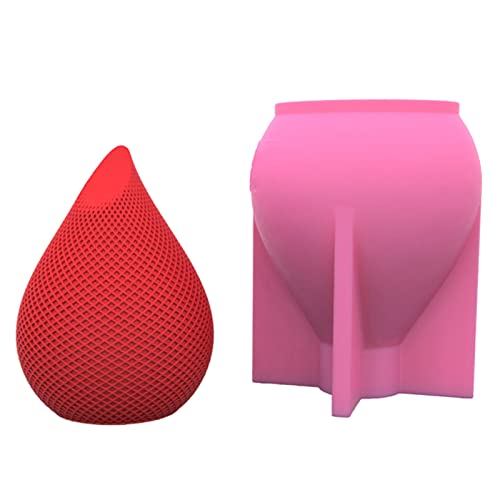 Blumenvasen-Form, 3D-Wassertropfen-Form, Zementformen für duftende Seifen, Silikon-Blumentopf-Form von DIEKE