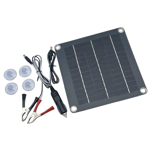 DIEKE 10 W 12 V Solarpanel mit Draht tropfender Klebstoffplatte Solar-Epoxid-Paneel Polysiliziumplatte Solarsystem-Modul dauerhaft von DIEKE