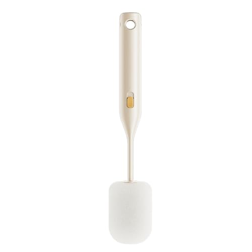 Doppelbürstenkopf mit langem Griff, Schwammbecher für effiziente Reinigung von Flaschen, Bechern und Reiseflaschen, mit weichem Schwamm, platzsparend, zum Aufhängen in der Küche Doppelbürstenkopf mit langem Griff, Schwammbecher für effiziente Reinigung von Flaschen, Bechern und Reiseflaschen, mit weichem Schwamm, platzsparend, zum Aufhängen in der Küche von DIEKE