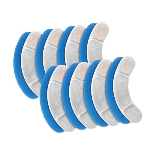 Mehrere Filtrationssets Katzen Trinkbrunnen Filter Ersatz mit Schaumstoff für WF050 WF060 Modell Haustier Wasserbrunnen Katzen Wasserfilter von DIEKE