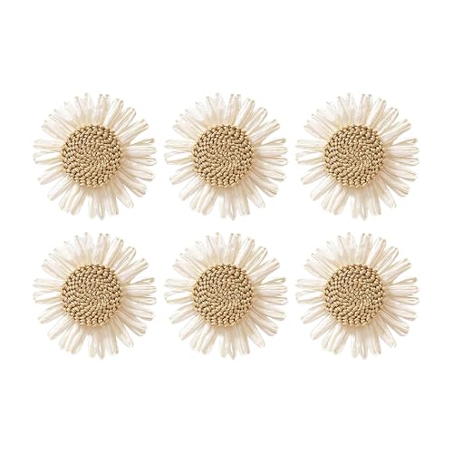 Packung mit 6 handgefertigten Blumen-Designs: elegante Tischdekoration, perfekt für die Erhöhung Ihrer Esstischhalter von DIEKE