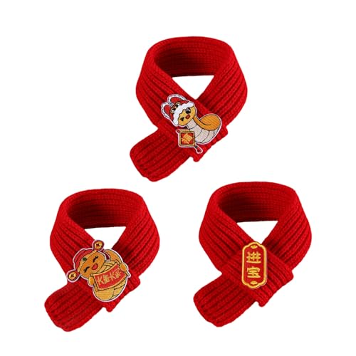 Snake Year Haustier-Schal für Hunde und Katzen, Festival-Requisiten, Halswärmer, Winter, warm, Halsband-Schal für Haustiere, Urlaub, 3 Stück Snake Year Haustier-Schal für Hunde und Katzen, Festival-Requisiten, Halswärmer, Winter, warm, Halsband-Schal für Haustiere, Urlaub, 3 Stück von DIEKE