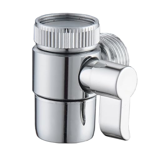Wasserhahn-Umstellventile, Luftsprudler aus Stahl, Spüle, Verteiler, Wassersparventile für Brauseschlauch, Gartenschlauch, tragbare Unterlegscheibe, Duschanschluss von DIEKE